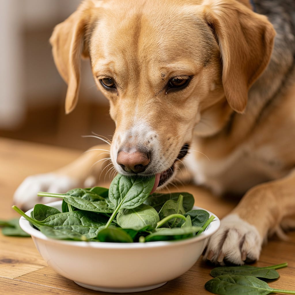 can dogs eat spinach