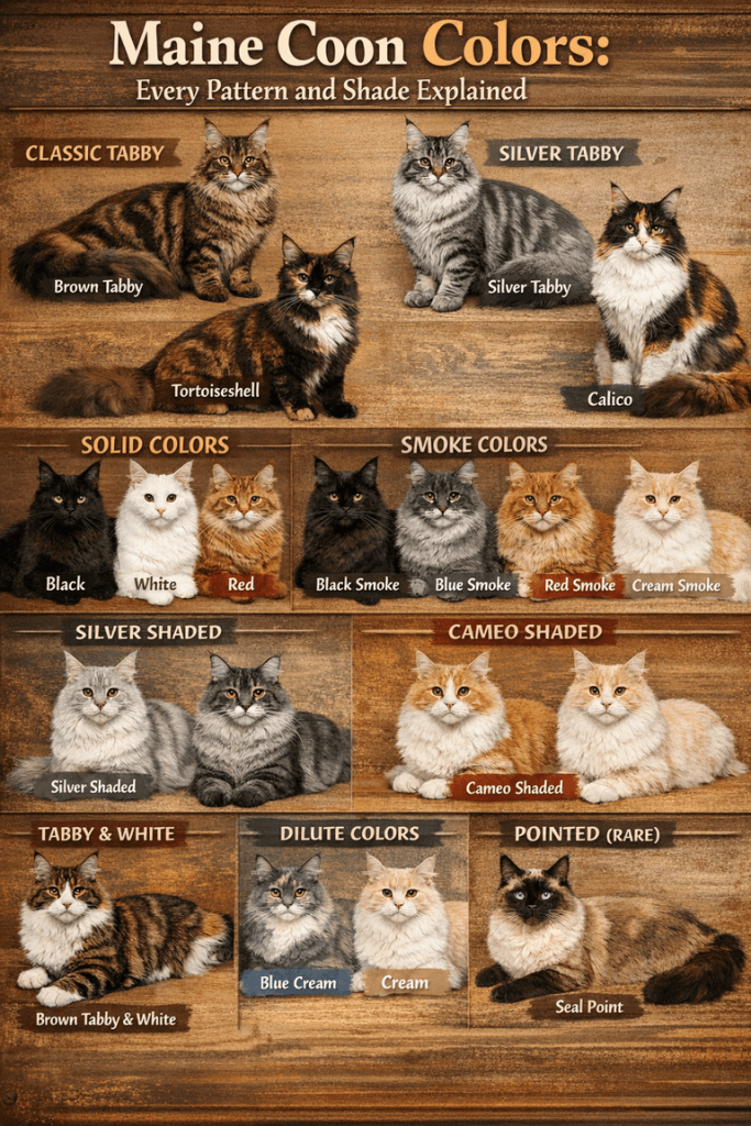 Maine Coon Colors: Every Coat Pattern and Color Explained 2 maine coon colors