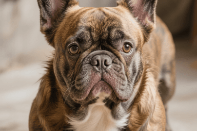 long haired french bulldog